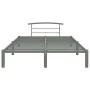 Estructura de cama de metal gris 160x200 cm de vidaXL, Camas y somieres - Ref: Foro24-284666, Precio: 108,46 €, Descuento: %