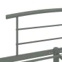 Estructura de cama de metal gris 160x200 cm de vidaXL, Camas y somieres - Ref: Foro24-284666, Precio: 108,46 €, Descuento: %