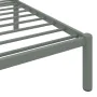 Estructura de cama de metal gris 160x200 cm de vidaXL, Camas y somieres - Ref: Foro24-284666, Precio: 108,46 €, Descuento: %