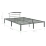 Estructura de cama de metal gris 160x200 cm de vidaXL, Camas y somieres - Ref: Foro24-284666, Precio: 108,46 €, Descuento: %