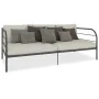 Gray metal bed frame 90x200 cm by vidaXL, Beds and slatted bases - Ref: Foro24-284674, Price: 113,29 €, Discount: %