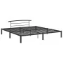 Estructura de cama de metal negro 200x200 cm de vidaXL, Camas y somieres - Ref: Foro24-284705, Precio: 89,90 €, Descuento: %