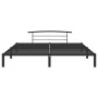 Estructura de cama de metal negro 200x200 cm de vidaXL, Camas y somieres - Ref: Foro24-284705, Precio: 89,90 €, Descuento: %