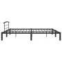 Estructura de cama de metal negro 200x200 cm de vidaXL, Camas y somieres - Ref: Foro24-284705, Precio: 89,90 €, Descuento: %