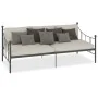 Estructura de cama de metal gris 90x200 cm de vidaXL, Camas y somieres - Ref: Foro24-284670, Precio: 102,46 €, Descuento: %