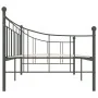 Estructura de cama de metal gris 90x200 cm de vidaXL, Camas y somieres - Ref: Foro24-284670, Precio: 102,46 €, Descuento: %