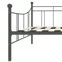 Estructura de cama de metal gris 90x200 cm de vidaXL, Camas y somieres - Ref: Foro24-284670, Precio: 102,46 €, Descuento: %