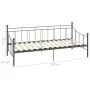 Estructura de cama de metal gris 90x200 cm de vidaXL, Camas y somieres - Ref: Foro24-284670, Precio: 102,46 €, Descuento: %