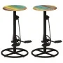 Kitchen stools 2 units recycled solid wood by vidaXL, Kitchen stools - Ref: Foro24-246412, Price: 204,21 €, Discount: %