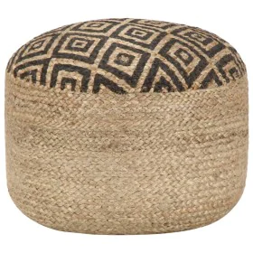 Black handmade pouf 45x30 cm jute by vidaXL, Ottomans - Ref: Foro24-248086, Price: 79,30 €, Discount: %