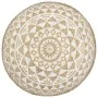 Handgewebter Jute-Pouf in Weiß 45x30 cm von vidaXL, Osmanen - Ref: Foro24-248085, Preis: 78,06 €, Rabatt: %