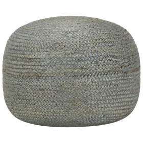 Puf tejido a mano verde oliva 45x30 cm yute by vidaXL, Ottomans - Ref: Foro24-248083, Price: 80,38 €, Discount: %