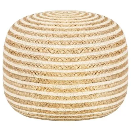 Puf hecho a mano 45x30 cm yute de vidaXL, Otomanas - Ref: Foro24-248073, Precio: 76,35 €, Descuento: %