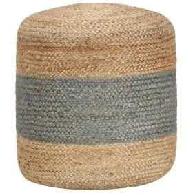 Puf hecho a mano verde oliva 40x45 cm yute de vidaXL, Otomanas - Ref: Foro24-248079, Precio: 74,03 €, Descuento: %