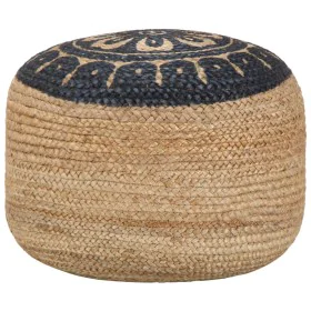 Handgefertigter blauer Puff 45x30 cm aus Jute von vidaXL, Osmanen - Ref: Foro24-248087, Preis: 61,65 €, Rabatt: %