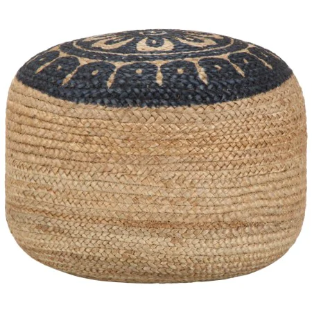 Handmade blue pouf 45x30 cm jute by vidaXL, Ottomans - Ref: Foro24-248087, Price: 61,49 €, Discount: %
