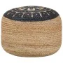 Puf hecho a mano azul 45x30 cm yute de vidaXL, Otomanas - Ref: Foro24-248087, Precio: 61,49 €, Descuento: %