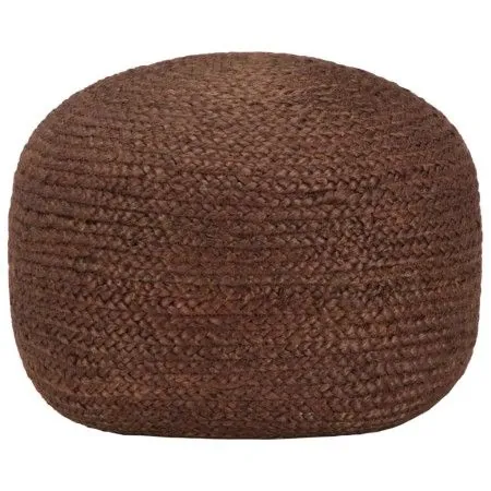 Brauner handgewebter Pouf 40x45 cm aus Jute von vidaXL, Osmanen - Ref: Foro24-248084, Preis: 72,65 €, Rabatt: %