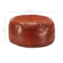 Braunes Puff 60x30 cm aus echtem Ziegenleder von vidaXL, Osmanen - Ref: Foro24-248138, Preis: 118,65 €, Rabatt: %