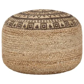 Puf tejido a mano marrón 45x30 cm yute by vidaXL, Ottomans - Ref: Foro24-248088, Price: 77,33 €, Discount: %