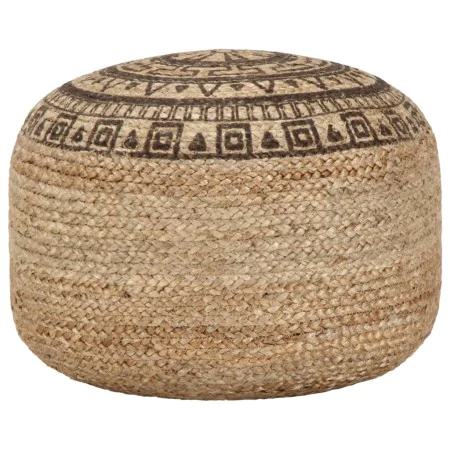 Puf tejido a mano marrón 45x30 cm yute de vidaXL, Otomanas - Ref: Foro24-248088, Precio: 77,31 €, Descuento: %