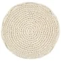 Puf de macramé hecho a mano algodón 45x30 cm by vidaXL, Ottomans - Ref: Foro24-248089, Price: 80,30 €, Discount: %