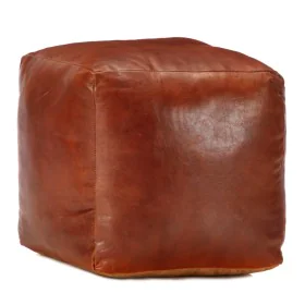 Pouf 40x40x40 cm genuine goat leather by vidaXL, Ottomans - Ref: Foro24-248126, Price: 117,09 €, Discount: %