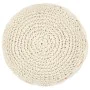 Handmade cotton macrame pouf 45x30 cm by vidaXL, Ottomans - Ref: Foro24-248090, Price: 70,06 €, Discount: %