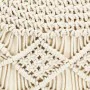 Handmade cotton macrame pouf 45x30 cm by vidaXL, Ottomans - Ref: Foro24-248090, Price: 70,06 €, Discount: %