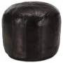 Puf negro 40x35 cm cuero genuino de cabra by vidaXL, Ottomans - Ref: Foro24-248131, Price: 93,32 €, Discount: %