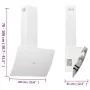 Campana extractora de pared acero vidrio templado blanco 60 cm de vidaXL, Extractores - Ref: Foro24-51676, Precio: 208,11 €, ...