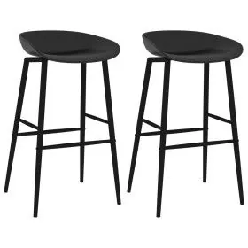 Kitchen stools 2 units black by vidaXL, Kitchen stools - Ref: Foro24-248155, Price: 134,85 €, Discount: %
