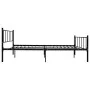 Estructura de cama de metal negro 180x200 cm de vidaXL, Camas y somieres - Ref: Foro24-284641, Precio: 155,75 €, Descuento: %