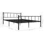 Estructura de cama de metal negro 180x200 cm de vidaXL, Camas y somieres - Ref: Foro24-284641, Precio: 155,75 €, Descuento: %