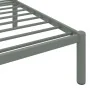 Estructura de cama de metal gris 200x200 cm de vidaXL, Camas y somieres - Ref: Foro24-284706, Precio: 86,08 €, Descuento: %