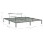 Estructura de cama de metal gris 200x200 cm de vidaXL, Camas y somieres - Ref: Foro24-284706, Precio: 86,08 €, Descuento: %