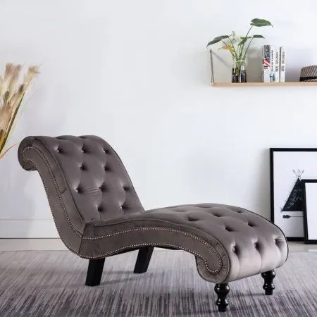 Gray velvet daybed by vidaXL, Daybeds - Ref: Foro24-248609, Price: 268,98 €, Discount: %