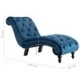 Diván de terciopelo azul by vidaXL, Daybeds - Ref: Foro24-248608, Price: 276,10 €, Discount: %