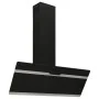 Campana extractora pared acero y vidrio templado negro 90 cm de vidaXL, Extractores - Ref: Foro24-51669, Precio: 176,20 €, De...