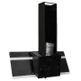 Steel and black tempered glass wall extractor hood 90 cm by vidaXL, Extractors - Ref: Foro24-51669, Price: 166,15 €, Discount: %
