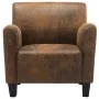 Brauner Sessel aus Kunstleder von vidaXL, Sessel - Ref: Foro24-248618, Preis: 305,88 €, Rabatt: %