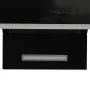 Campana extractora pared acero y vidrio templado negro 90 cm de vidaXL, Extractores - Ref: Foro24-51669, Precio: 176,20 €, De...