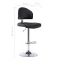 Taburete de cocina cuero sintético negro de vidaXL, Taburetes de cocina - Ref: Foro24-249646, Precio: 103,58 €, Descuento: %