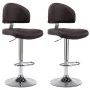 Kitchen stools 2 units brown synthetic leather by vidaXL, Kitchen stools - Ref: Foro24-249662, Price: 160,53 €, Discount: %