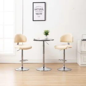 Küchenhocker 2 Einheiten cremefarbenes Kunstleder von vidaXL, Küchenhocker - Ref: Foro24-249658, Preis: 159,72 €, Rabatt: %