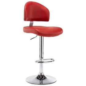 Taburete de cocina cuero sintético color vino tinto de vidaXL, Taburetes de cocina - Ref: Foro24-249651, Precio: 103,58 €, De...