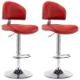 Kitchen stools, 2 units, synthetic leather, burgundy color. by vidaXL, Kitchen stools - Ref: Foro24-249661, Price: 160,22 €, ...