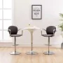Kitchen stools armrest 2 pcs brown synthetic leather by vidaXL, Kitchen stools - Ref: Foro24-249706, Price: 109,80 €, Discoun...