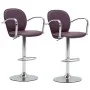 Kitchen stools with armrests 2 pcs purple synthetic leather by vidaXL, Kitchen stools - Ref: Foro24-249708, Price: 109,44 €, ...