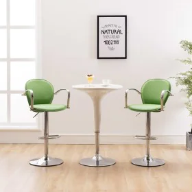 Kitchen stools with armrests 2 pcs green synthetic leather by vidaXL, Kitchen stools - Ref: Foro24-249709, Price: 164,57 €, D...